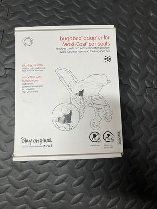 Maxi-Cosi capa negra + adaptadores bugaboo bee 3