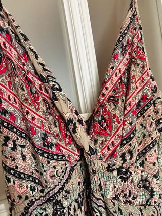 Vestido largo estampado boho