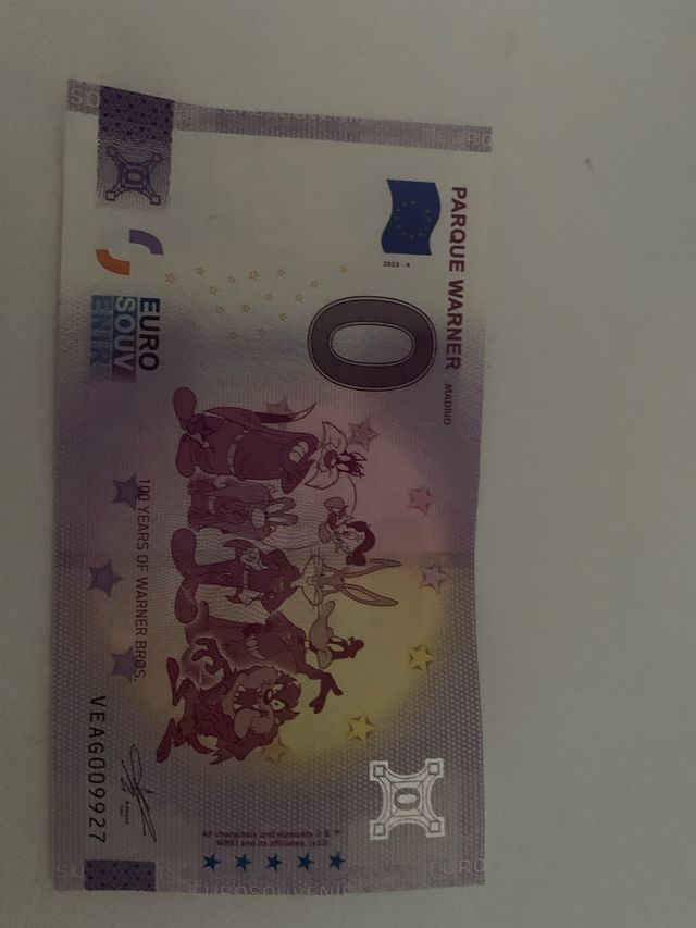 Billete Souvenirs Warner Bros 0€