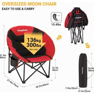 Silla Camping KingCamp Plegable