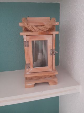 Farol madera estilo rústico