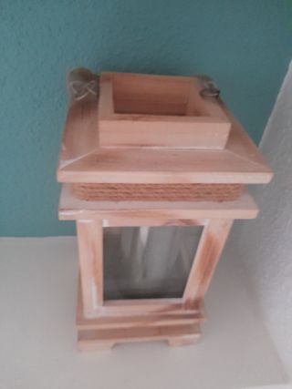 Farol madera estilo rústico