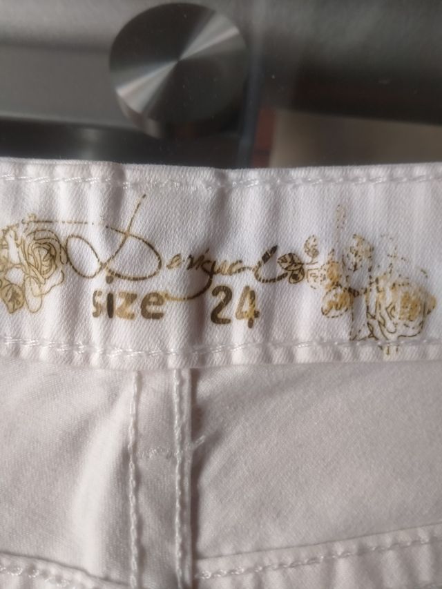 Pantalones DESIGUAL blancos talla XS