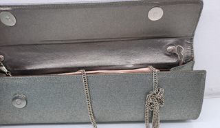 Bolso Fiesta Gris Brillante