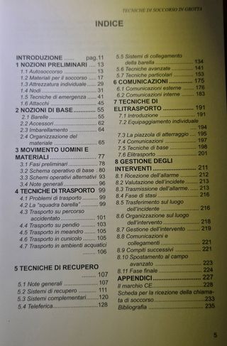 Libro rescate en cuevas Tecniche socorso grotta