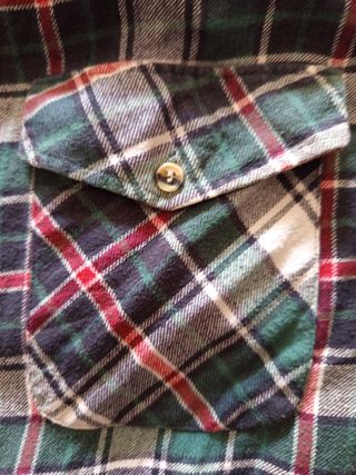 Camisa franela cuadros vintage