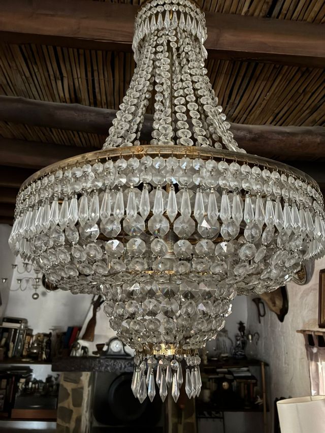 Lampara Cristal Vintage