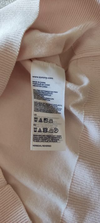 Jersey Tommy Hilfiger rosa - Talla L