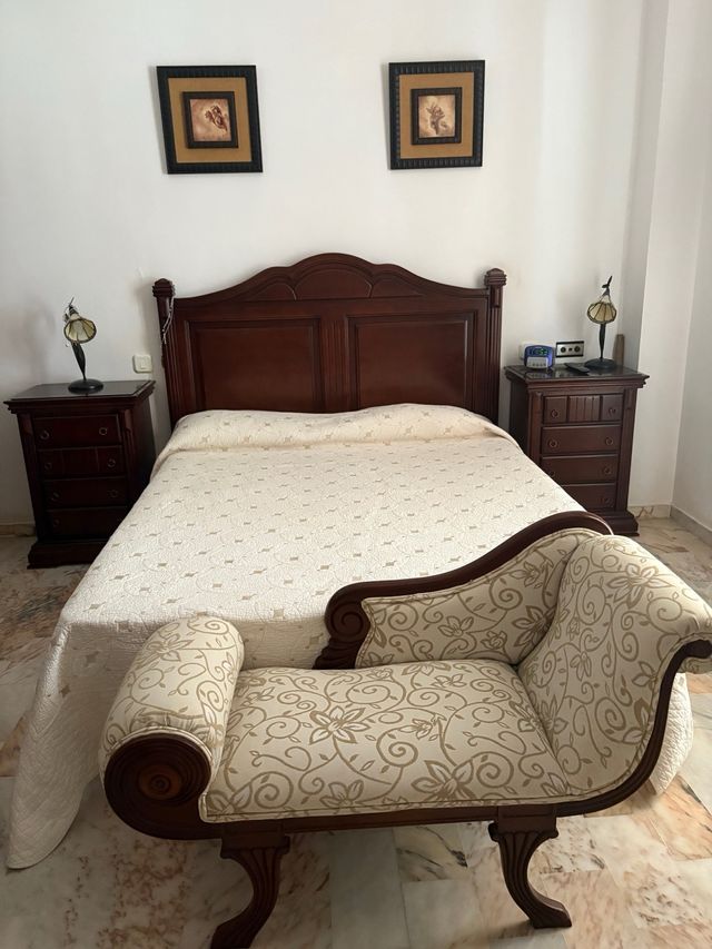 Dormitorio clásico - Cama & Chaiselongue