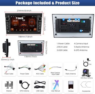 Radio Coche Android 7" Opel CAMECHO