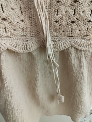 Blusa beige tirantes
