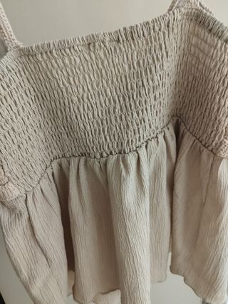 Blusa beige tirantes