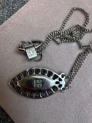 Collar y pendientes Givenchy - azul plata