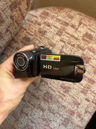 Cámara de video vintage digital estilo nueva