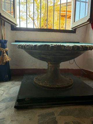 Mesa de centro dorada | Estilo vintage