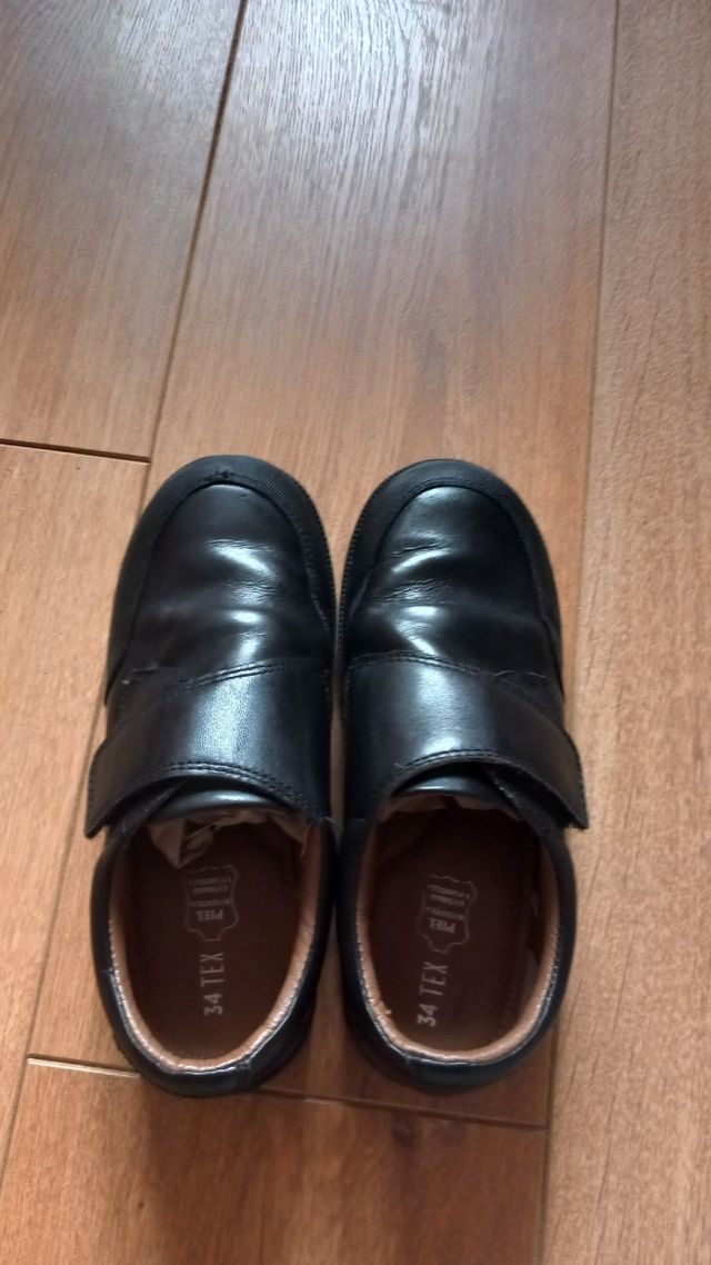 Zapatos colegiales piel unisex 34