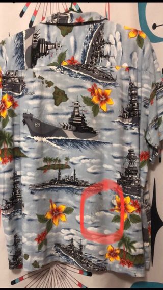 Camisa hawaiana americana.