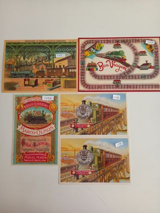 Varios calendarios antiguos: Trenes & Fram