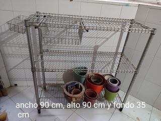 Estantería metálica 3 estantes Ikea
