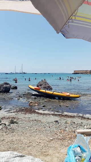 Kayak inflable ligero con remos chalecos 