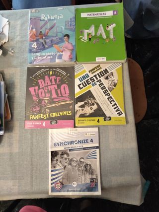 Libros de texto de 4 de la ESO