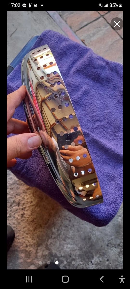 copri filtro aria Harley D.    con fori racing