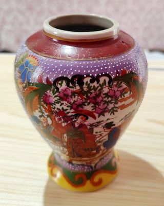 Vaso cinese dipinto a mano 