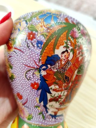 Vaso cinese dipinto a mano 