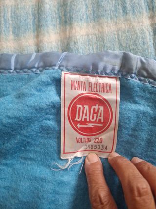 Manta eléctrica azul - 130x75cm