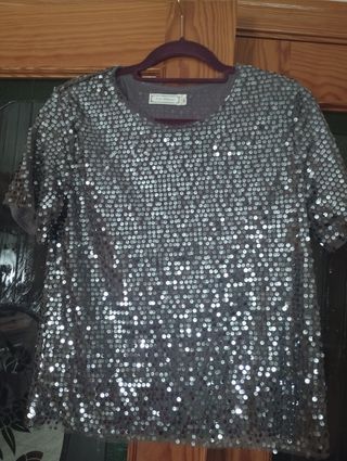 Top lentejuelas Cover Maison M/L