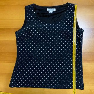 Prisma Canotta Pura Seta Top Nero Fiori Fiorito