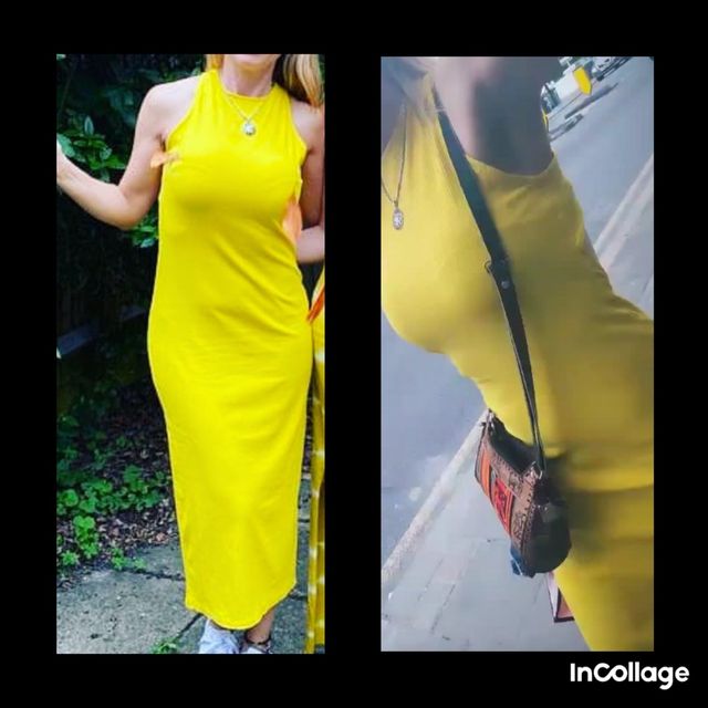 Vestido amarillo H&M talla S/M