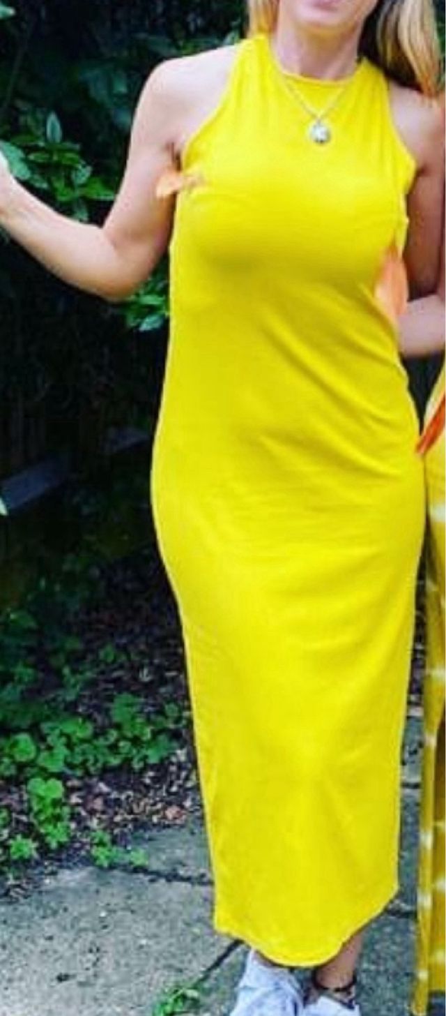 Vestido amarillo H&M talla S/M