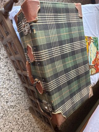 Maleta vintage | Plaid