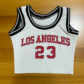 Canotta Crop Top T-Shirt Los Angeles 23 Fitness