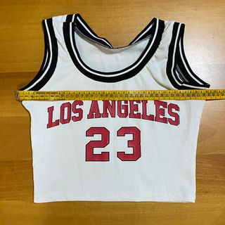 Canotta Crop Top T-Shirt Los Angeles 23 Fitness
