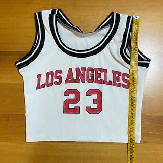 Canotta Crop Top T-Shirt Los Angeles 23 Fitness