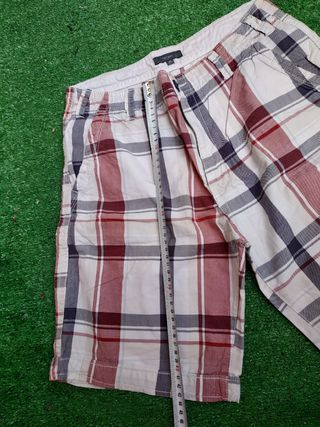 Bermudas cuadros rojas y blancas