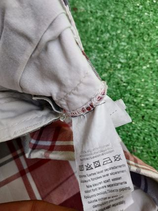 Bermudas cuadros rojas y blancas