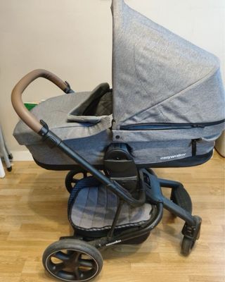 Carrito Harvey 3 Premium + capazo gris