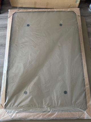 Base tapizada 135x190 beige para canape
