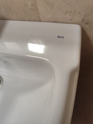 Pila baño Roca - porcelana blanca