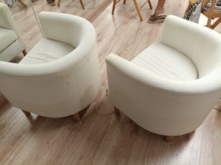 2 Butacas lunares beige