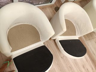 2 Butacas lunares beige