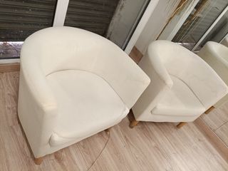 2 Butacas lunares beige