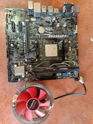 P.base ASUS Prime A320M-K + CPU A10 9700+ 8gb Ram 