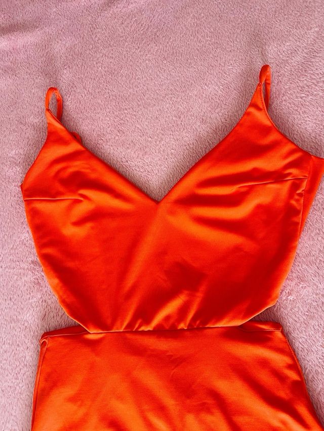 Vestido Naranja Exclusivo- Talla S
