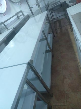 Mesas acero inoxidable 2m