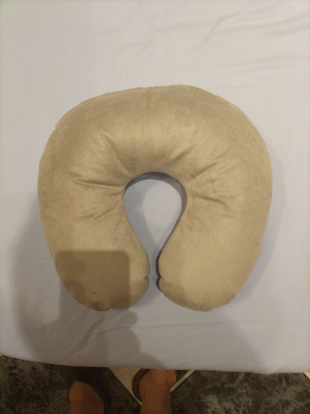 Almohada viaje hinchable.