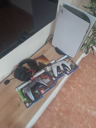 PS5 (PlayStation 5) - Gris/Blanco